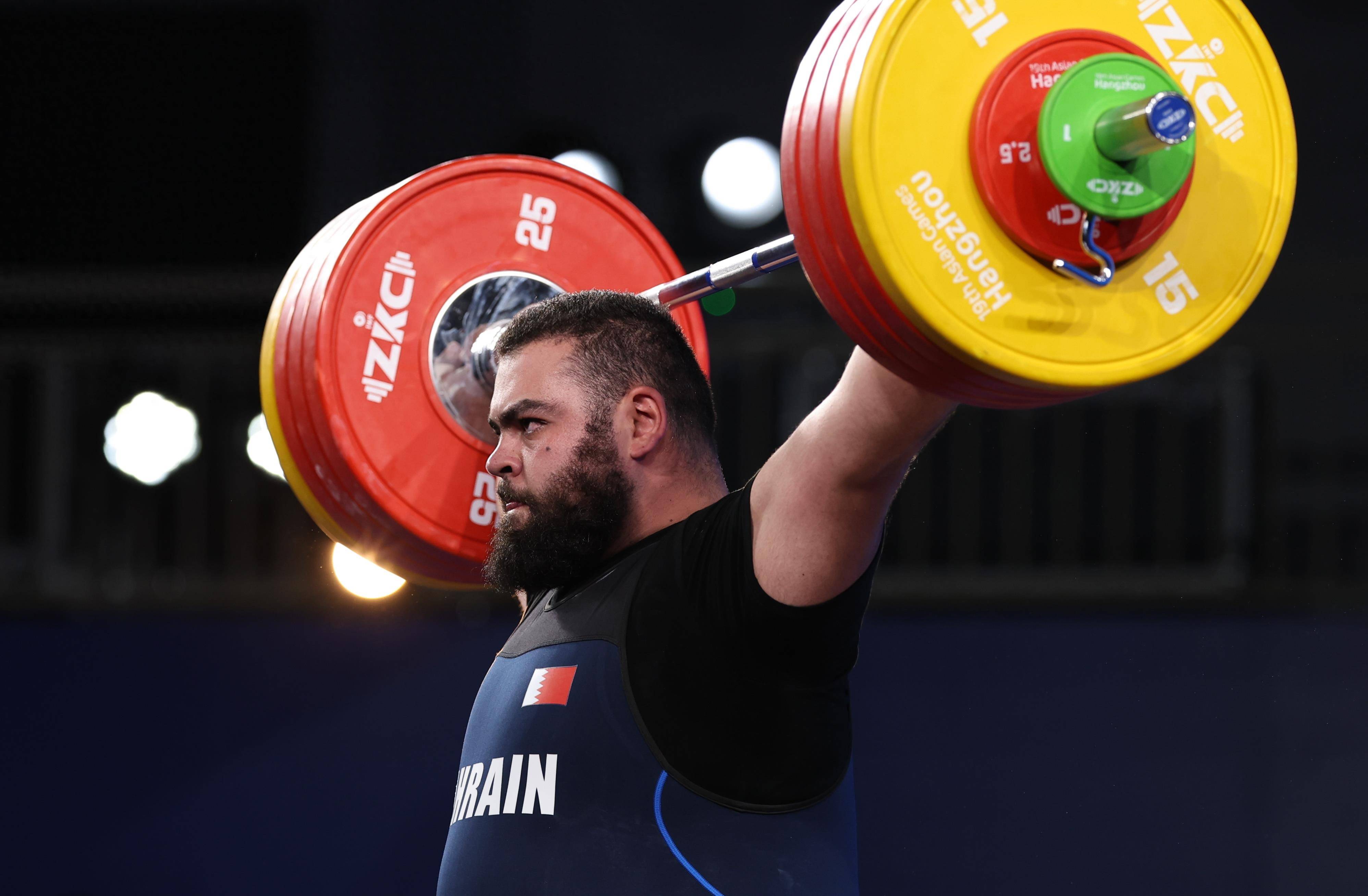 巴林选手夺得男子58公斤级举重铜牌