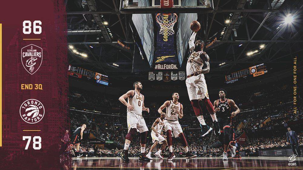 骑士力克猛龙，后者未能守住优势