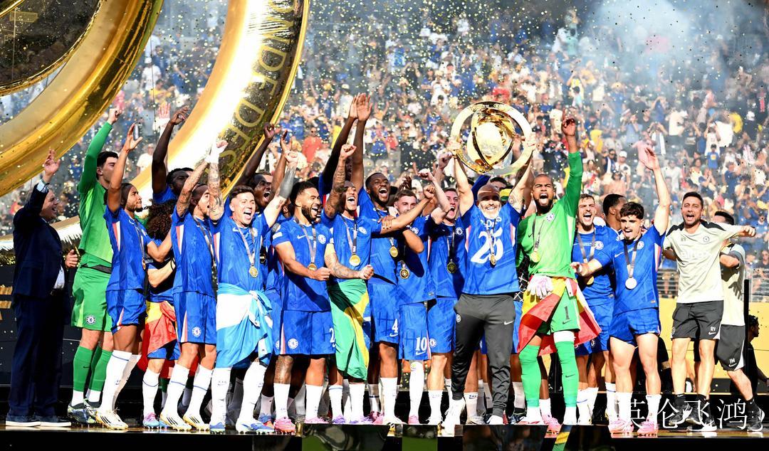 切尔西全球球迷欢呼高兴欢庆